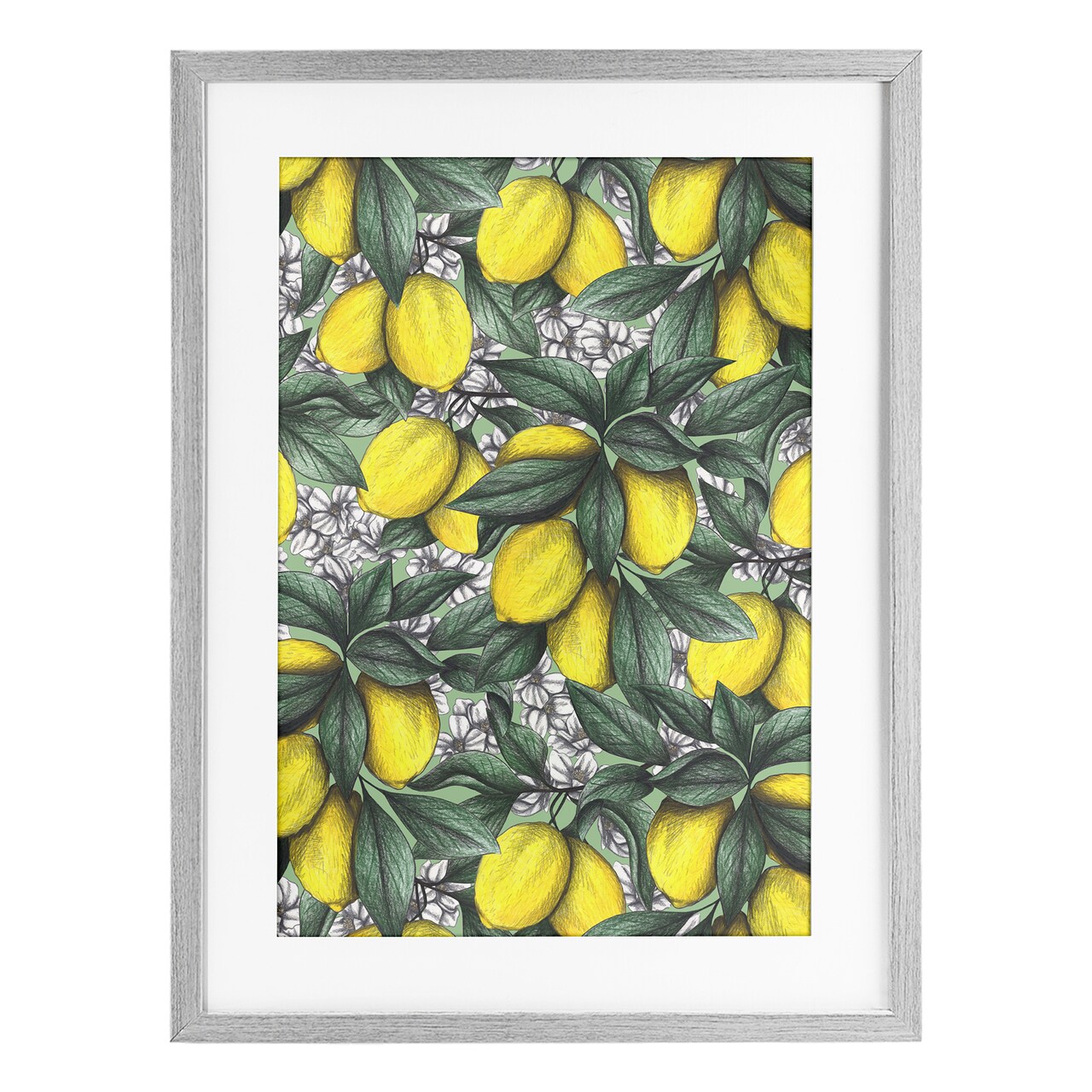 Stupell Industries Under The Lemon Tree Framed Print Under Glass, design by Cecilia Battaini